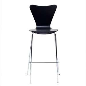  Arne Jacobsen Style Series 7 Bar Stool Chair in Black 