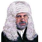 QUALITY LONG JUDGE BARRISTER COLONIAL WIG COSTUME 48CMS
