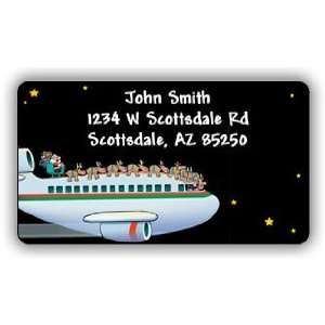  Airplane Ride Holiday Label