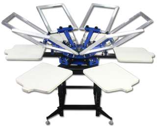   Color 6 Station Screen Printing Press Silk Screening Equipment DIY