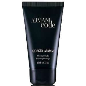  Armani Code 2.5 oz / 75 ml Travel After Shave Balm Health 