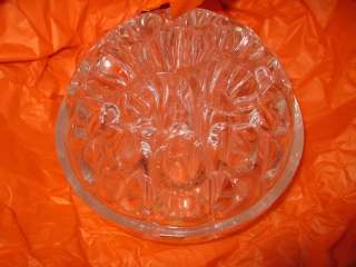 Vintage Bonniers Made in France Clear Glass Flower Frog 31 Holes 