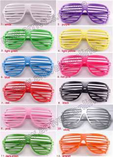 12 Colors Shutter Glasses Shades Sunglasses Club Party  