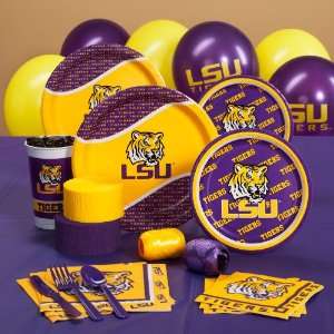   State Tigers (LSU) College Deluxe Party Pack for 16 Toys & Games