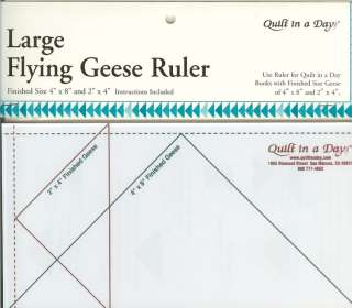 LARGE FLYING GEESE RULER FROM QUILT IN A DAY  