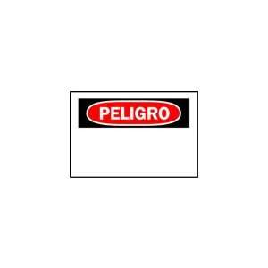 Sign & Label Blanks (PELIGRO; Spanish; 7 H x 10 W; Black/Red on 