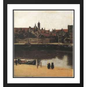  Vermeer, Johannes 20x22 Framed and Double Matted View of 