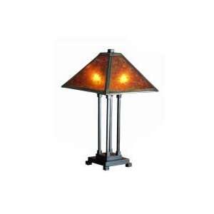  24H Amber Mica Mission Table Lamp