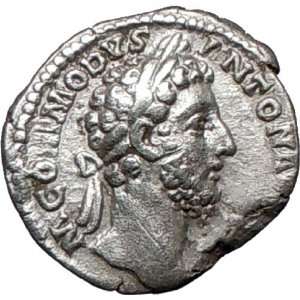  COMMODUS 183AD Rare Authentic Ancient Silver Roman Coin 