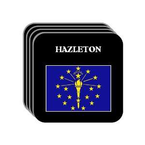 US State Flag   HAZLETON, Indiana (IN) Set of 4 Mini Mousepad Coasters