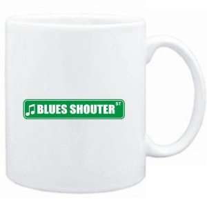  Mug White  Blues Shouter STREET SIGN  Music: Sports 