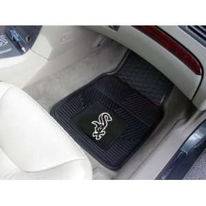   Front and Rear All Weather Floor Mats   Chicago White Sox: Automotive