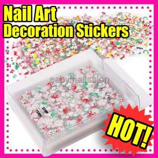 sale christmas Themed Stickers Easy Fast Nail Art Decals for Nail Art 