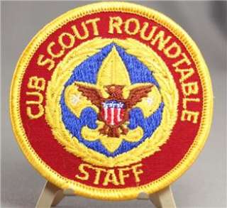 BSA Cub Scout Red & Yellow Patch Roundtable Staff  