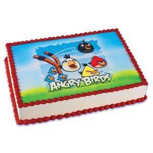  Angry Birds Edible Image Cake Topper: Toys & Games
