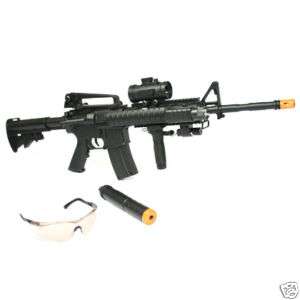 This 36 1/1 scale M 16 style airsoft assault rifle is FULLY AUTOMATIC 
