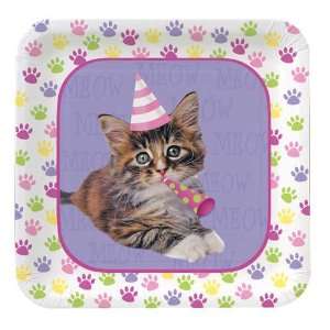  Creative Converting Purr Ty Time Square Dessert Plates, 8 