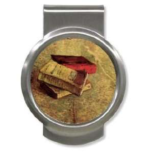   Life with Three Books By Vincent Van Gogh Money Clip: Office Products