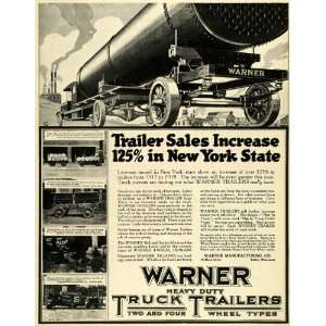 1919 Ad Warner Truck Trailer Wheel Beloit Wisconsin Curtis Iron County 