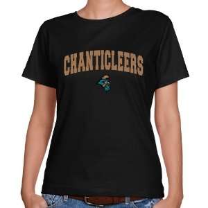 com NCAA Coastal Carolina Chanticleers Ladies Black Logo Arch Classic 