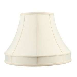  Shantung Silk Lamp Shade in Off White Size 11 H x 14 W 