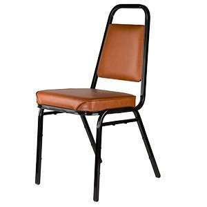  Brown Stack Chair with 2 Thick Seat