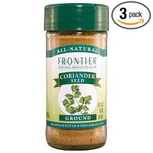 Frontier Coriander Seed Ground, 1.6 Ounce Bottles (Pack of 3)  