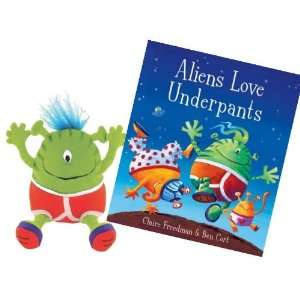  Aliens Love Underpants Plush and Book Set: Toys & Games