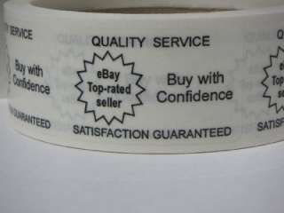 Top rated  Seller Buy/Confidence label sticker  