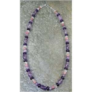  18 Inch Shades of Purple bead Necklace