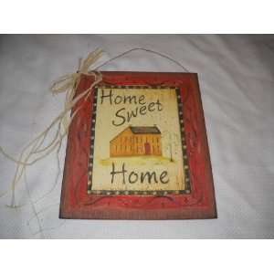   Saltbox Home Sweet Home Wooden Wall Art Country Sign: Home & Kitchen