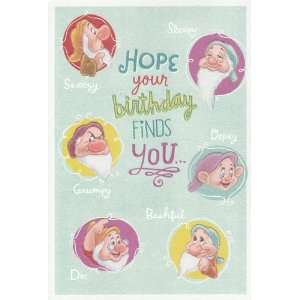  Greeting Cards   Birthday Snow White and the Seven Dwarfs 