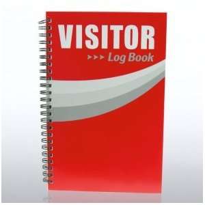    Mini System   Visitor Sign In Log Book   Red