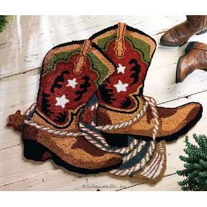 Cowboy Boots Small Area Rug 