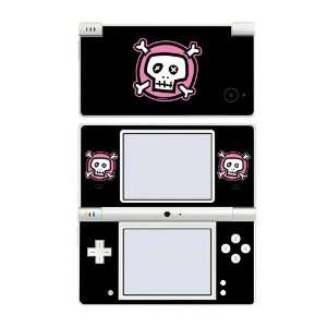  Nintendo DSi Skin Decal Sticker   Pink Crossbones 