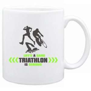  New  Lifes A Game . Triathlon Is Serious  Mug Sports 