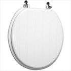 Trimmer Engraved Wood Toilet Seat with Panel Design in 