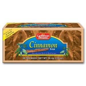 Caribbean Dreams Cinnamon Tea, 24 tea: Grocery & Gourmet Food