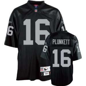  Jim Plunkett Black Reebok NFL Premier Throwback Oakland 