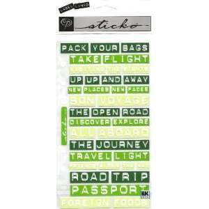 Travel Label Lingo Scrapbook Stickers (SPLL02) Everything 