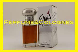Epris Max Factor 1.3oz CONCENTRATED COLOGNE SPR NEW WBox Perfume 
