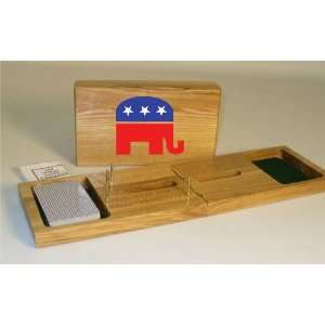  Republican Elephant Cribbage Board 