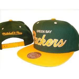 Green Bay Packers Mitchell & Ness Adjustable Snap Back Baseball Cap 