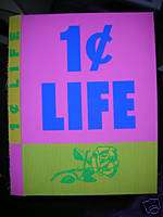 Roy Lichtenstein 1Cent life orig screenprint 1964 mint  