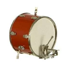  Personalized Red Bass Drum Christmas Ornament: Home 