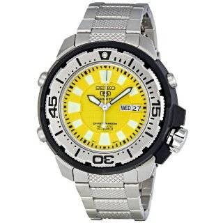   SKZ251 5 Sports Automatic Yellow Dial Stainless Steel Watch by Seiko
