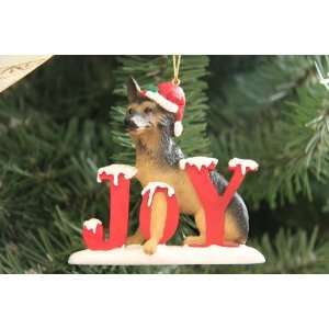  German Shepherd Dog Holiday Joy Ornament