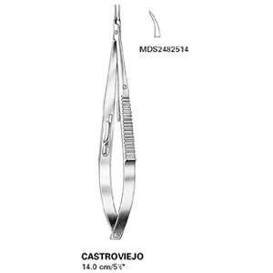 Micro Needle Holders,Castroviejo W/ Lock   Curved, Smooth, With Lock 