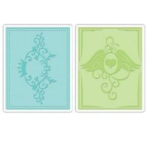   Crown Flourish & Heart Wings Set By The Package Arts, Crafts & Sewing
