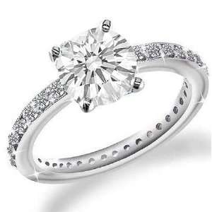  2.00 Carat Exquisite Round Cut Diamond Engagement Ring in 